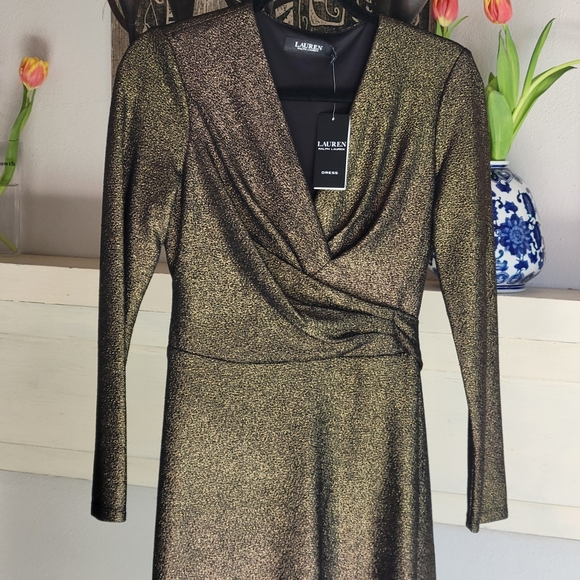 NWT LAUREN Ralph Lauren Jacquard Dress - Picture 10 of 16